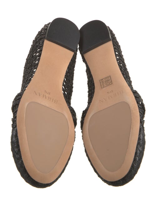Alexandre Birman Straw Bow Accents Moccasins