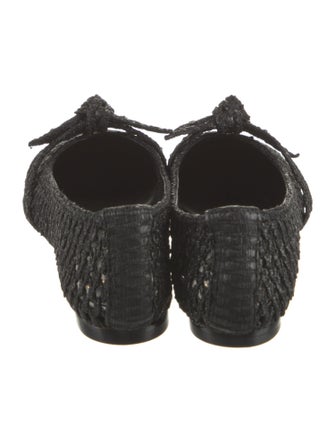 Alexandre Birman Straw Ballet Flats