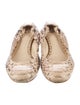 Alexandre Birman Snakeskin Animal Print Ballet Flats