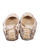 Alexandre Birman Snakeskin Animal Print Ballet Flats