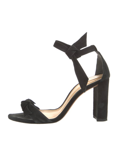 Alexandre Birman Suede Bow Accents Sandals