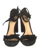 Alexandre Birman Suede Bow Accents Sandals
