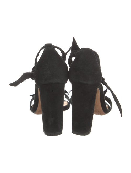 Alexandre Birman Suede Bow Accents Sandals