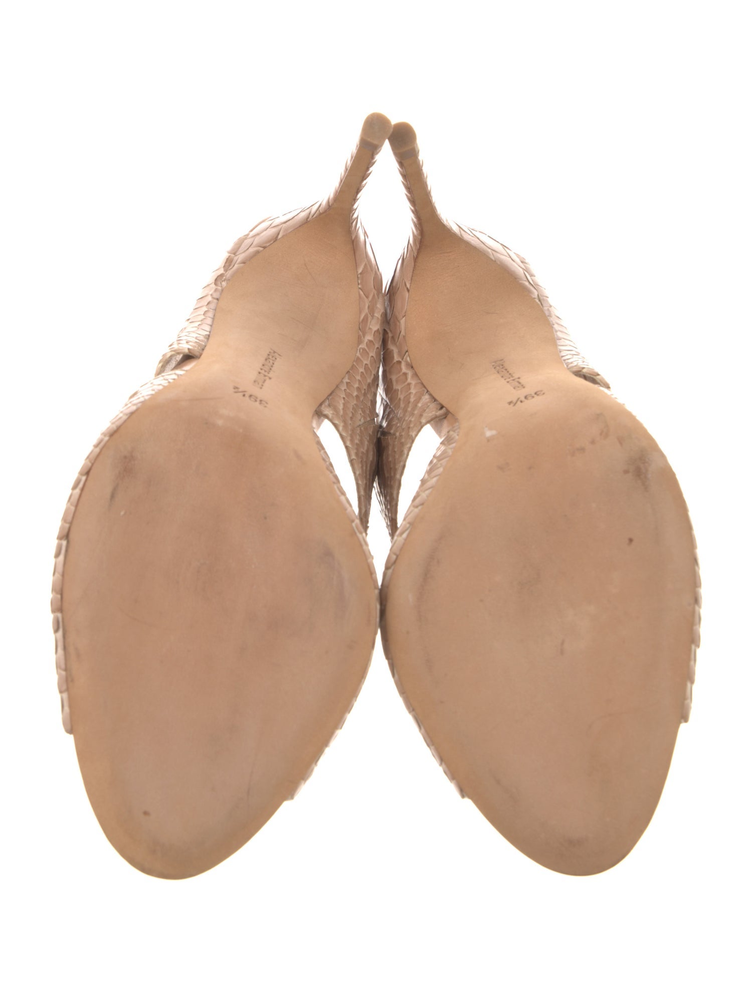 Alexandre Birman Snakeskin Slides