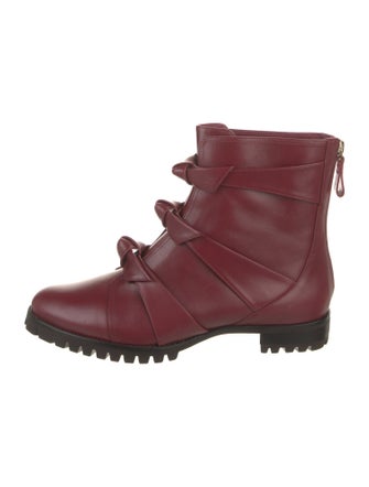 Alexandre Birman Leather Combat Boots