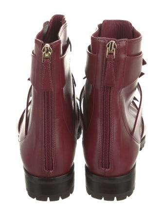Alexandre Birman Leather Combat Boots