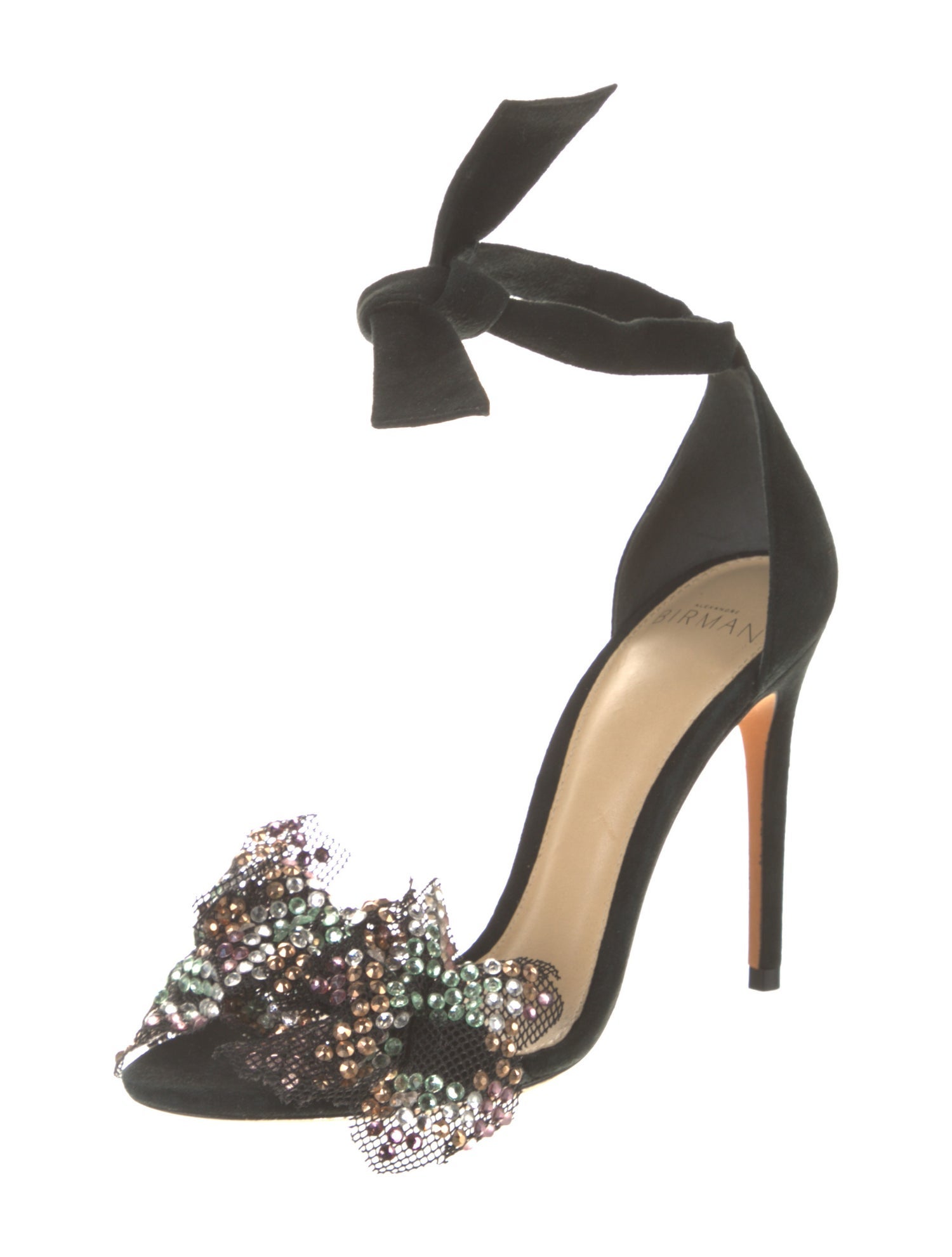 Alexandre Birman Suede Bow Accents Sandals