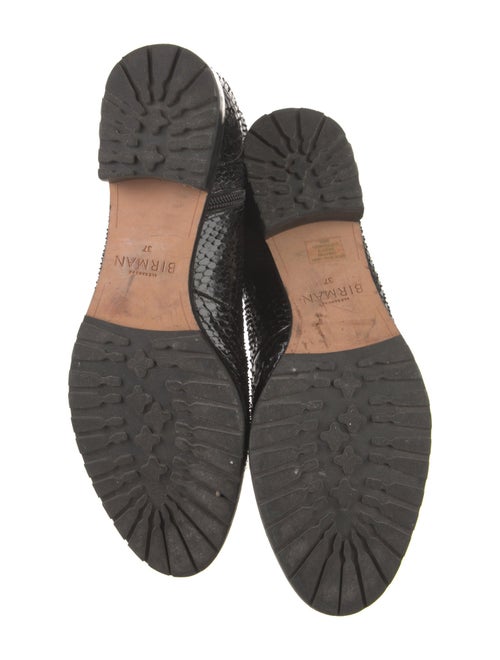 Alexandre Birman Embossed Leather Printed Combat Boots