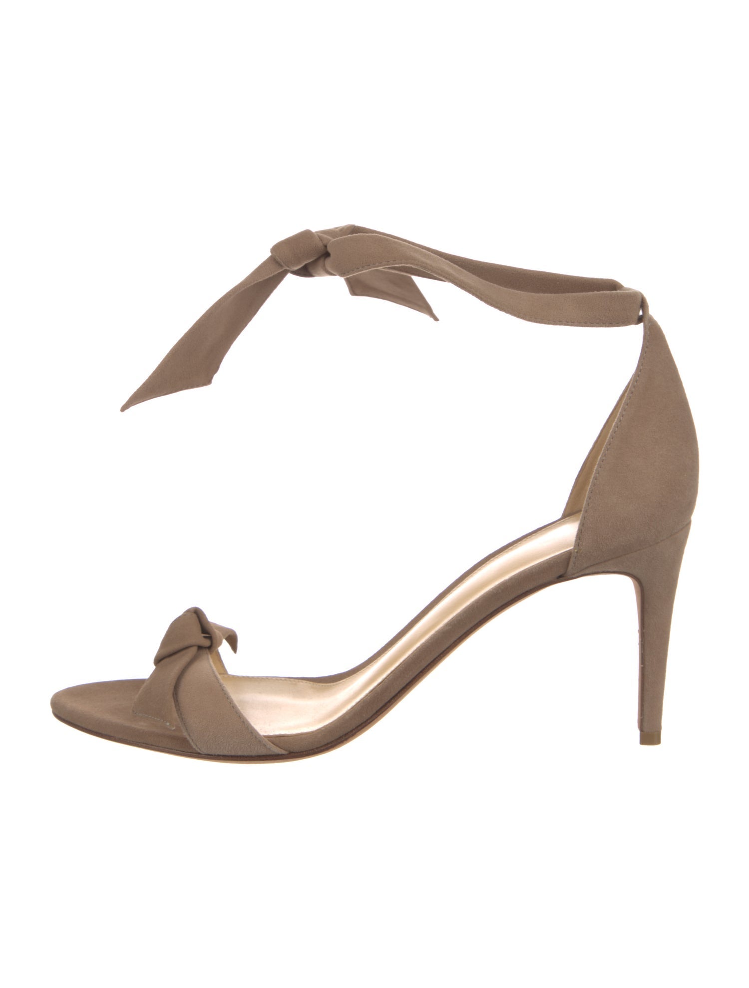Alexandre Birman Suede Bow Accents Sandals