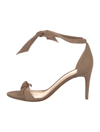 Alexandre Birman Suede Bow Accents Sandals