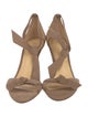 Alexandre Birman Suede Bow Accents Sandals