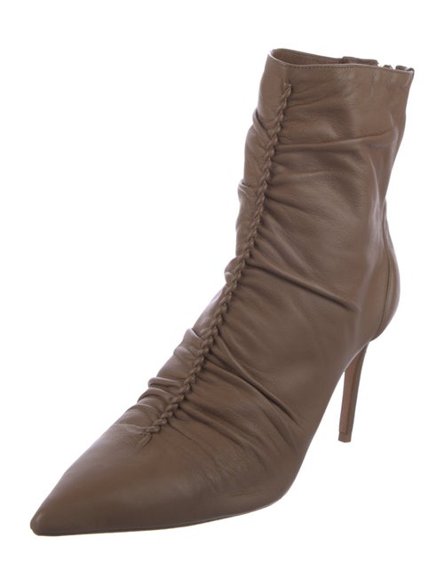 Alexandre Birman Leather Braided Accents Boots