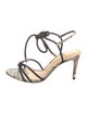 Alexandre Birman Leather Animal Print Sandals