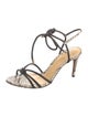 Alexandre Birman Leather Animal Print Sandals