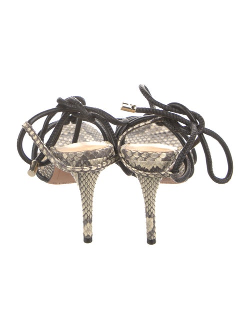 Alexandre Birman Leather Animal Print Sandals