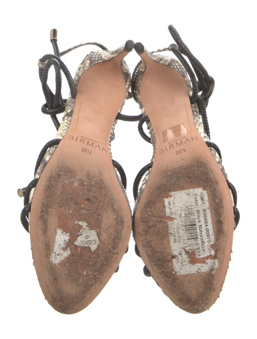 Alexandre Birman Leather Animal Print Sandals