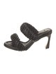 Alexandre Birman Leather Braided Accents Slides