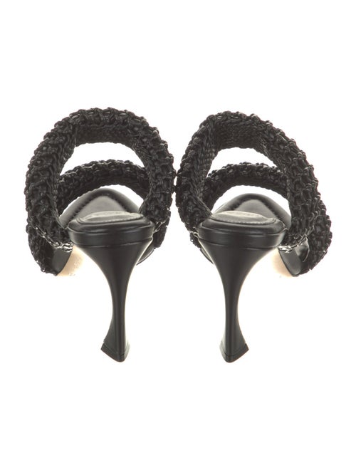 Alexandre Birman Leather Braided Accents Slides