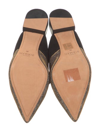 Alexandre Birman Glitter Glitter Accents Mules