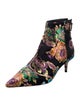 Alexandre Birman Satin Floral Print Boots