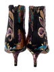 Alexandre Birman Satin Floral Print Boots