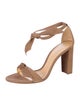 Alexandre Birman Suede Bow Accents Sandals
