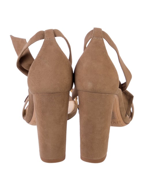 Alexandre Birman Suede Bow Accents Sandals