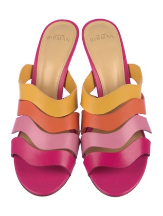 Alexandre Birman Leather Slides