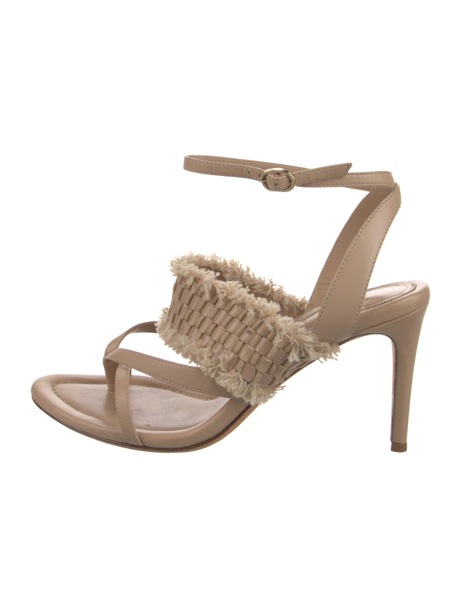 Alexandre Birman Leather Braided Accents Sandals