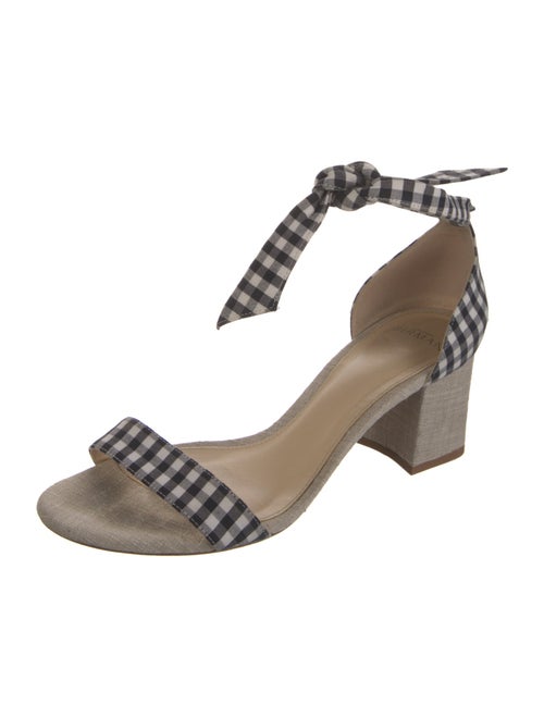 Alexandre Birman Canvas Animal Print Sandals