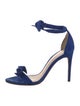Alexandre Birman Suede Bow Accents Sandals
