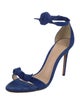 Alexandre Birman Suede Bow Accents Sandals