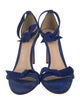 Alexandre Birman Suede Bow Accents Sandals