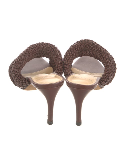 Alexandre Birman Leather Animal Print Slides