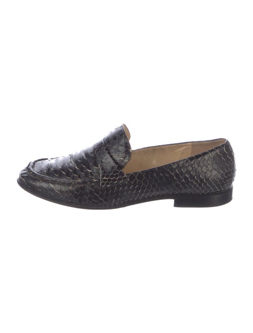 Alexandre Birman Snakeskin Loafers