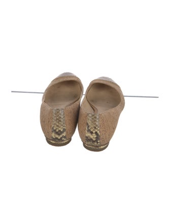 Alexandre Birman Animal Print Ballet Flats