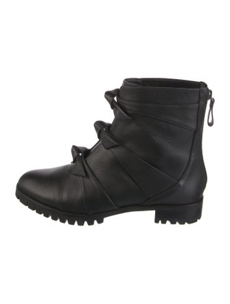 Alexandre Birman Leather Combat Boots
