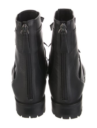 Alexandre Birman Leather Combat Boots