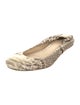 Alexandre Birman Leather Animal Print Ballet Flats