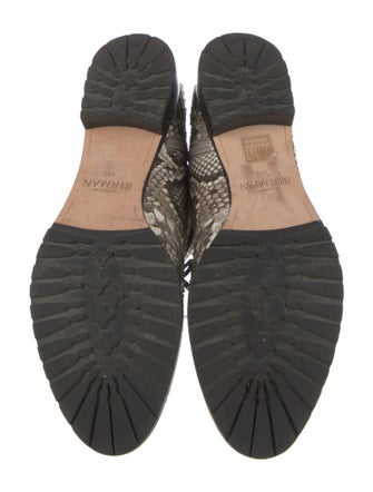 Alexandre Birman Snakeskin Animal Print Combat Boots