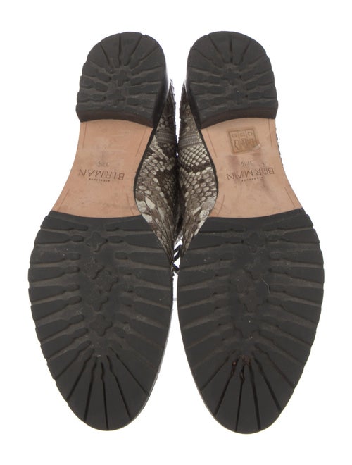 Alexandre Birman Snakeskin Animal Print Combat Boots