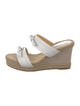 Alexandre Birman Leather Bow Accents Espadrilles