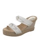 Alexandre Birman Leather Bow Accents Espadrilles