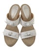 Alexandre Birman Leather Bow Accents Espadrilles