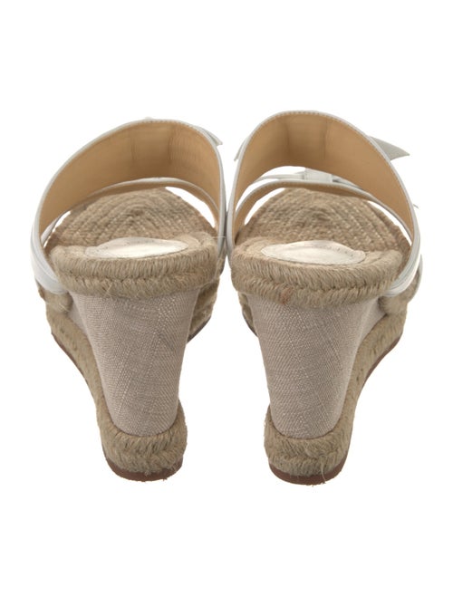 Alexandre Birman Leather Bow Accents Espadrilles