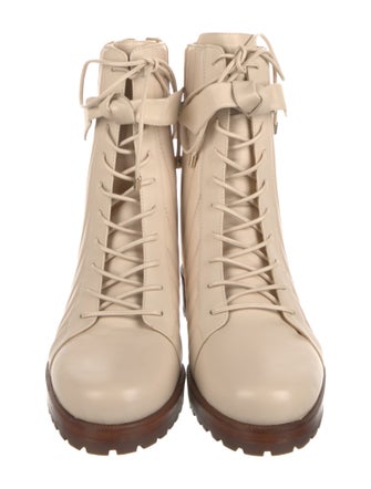 Alexandre Birman Leather Combat Boots