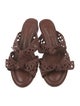 Alexandre Birman Leather Braided Accents Slides