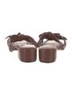 Alexandre Birman Leather Braided Accents Slides