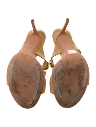 Alexandre Birman Leather Polka Dot Print Slides