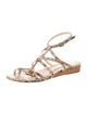 Alexandre Birman Snakeskin Animal Print Gladiator Sandals